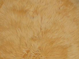 Оранжевый круглый овчина четырехшкурная YELLOW 04SS 2000