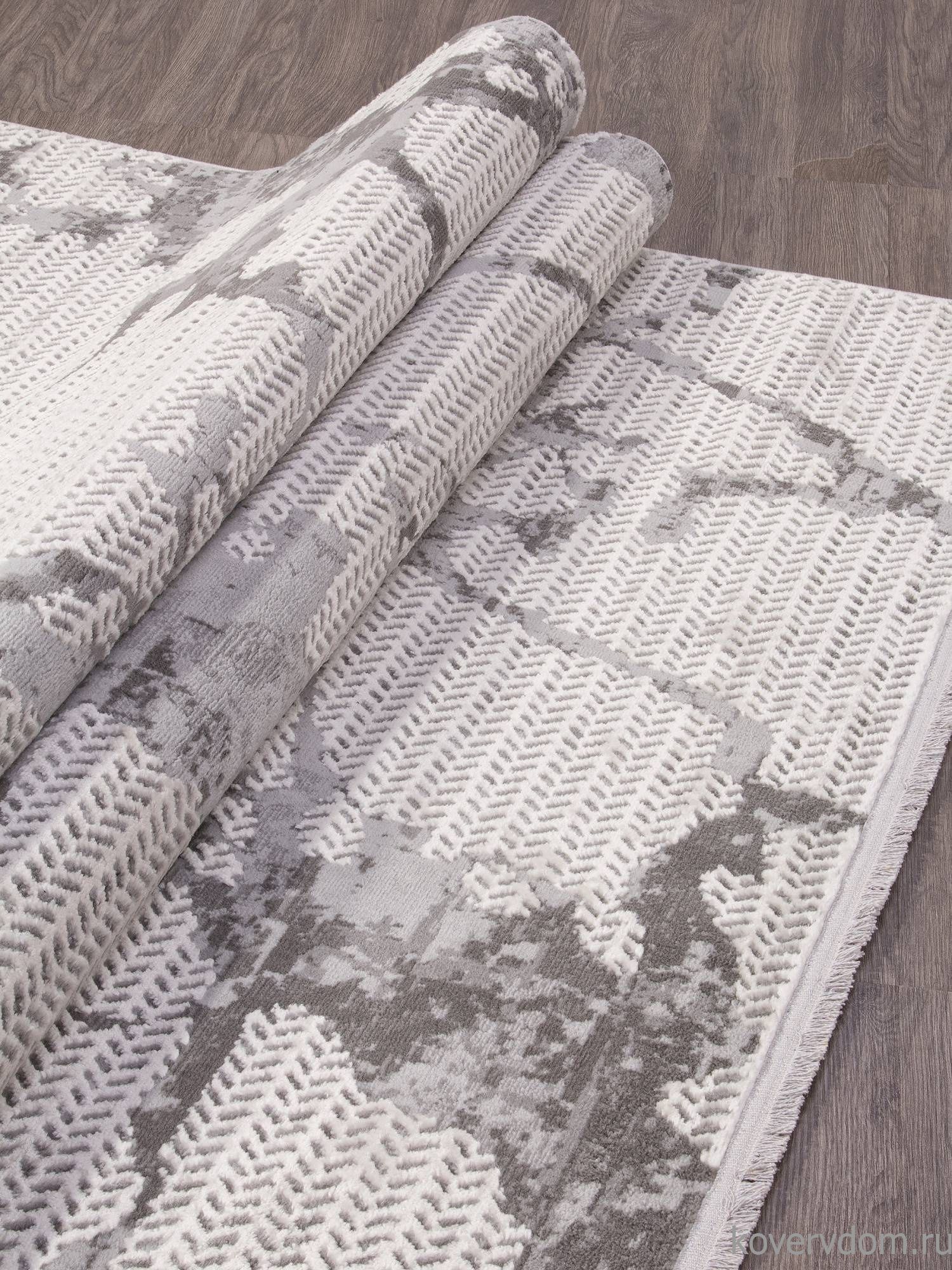 Ковер ALANYA 22565A WHITE / GREY SHR