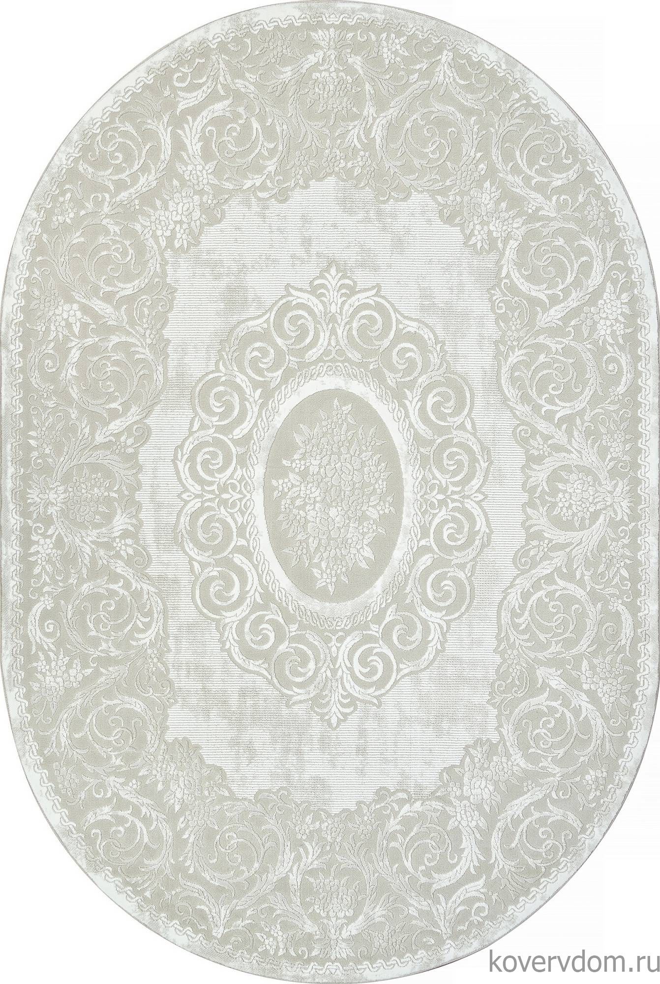Ковер SIROCCO E413AC BEIGE / WHITE Овал