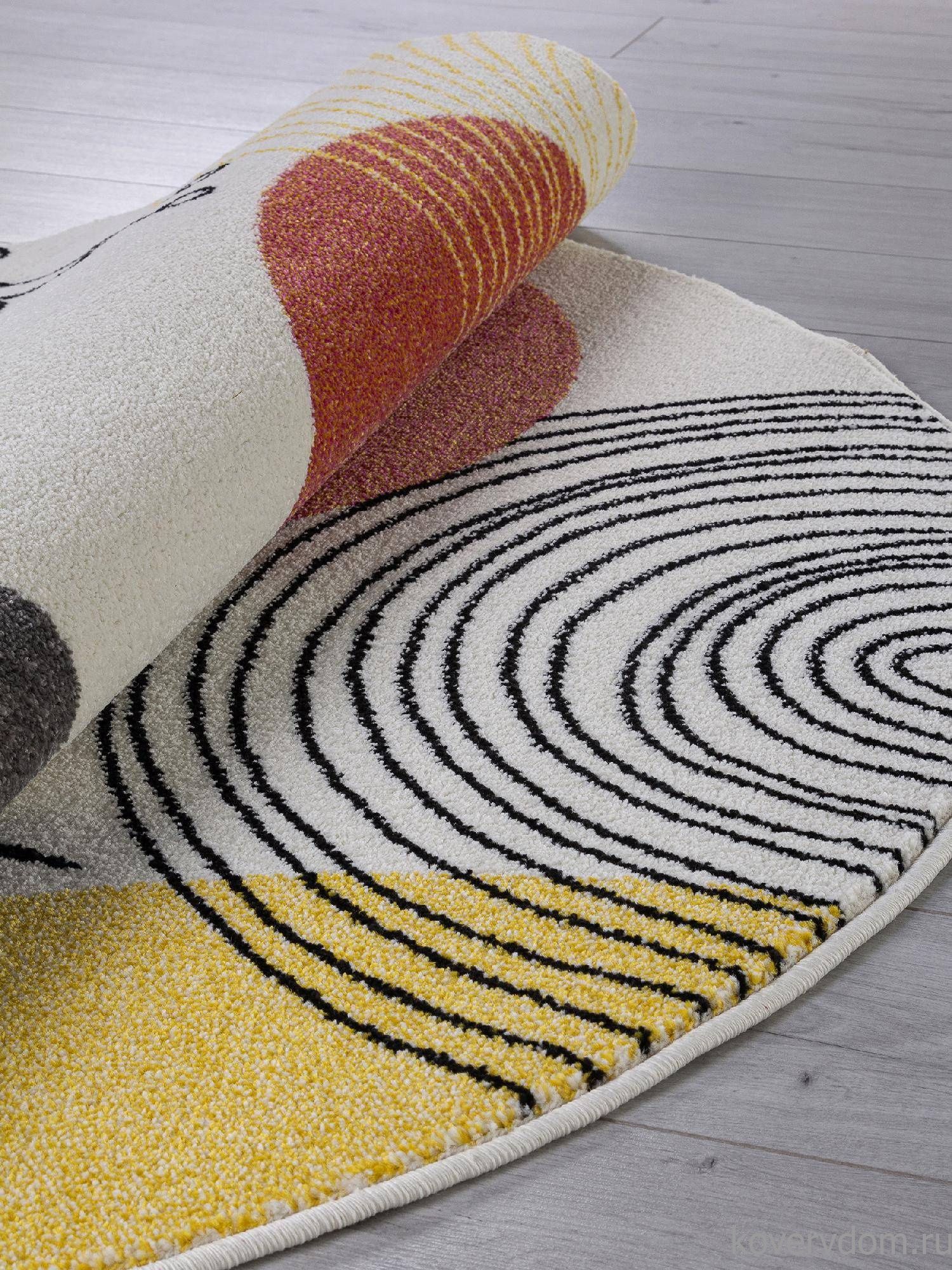 Ковер RIO-A F234 GRAY-BLUE Круг