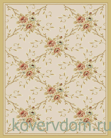 Ковер высокоплотный ARYA 5835  IVORY ПРЯМОЙ или ОВАЛ