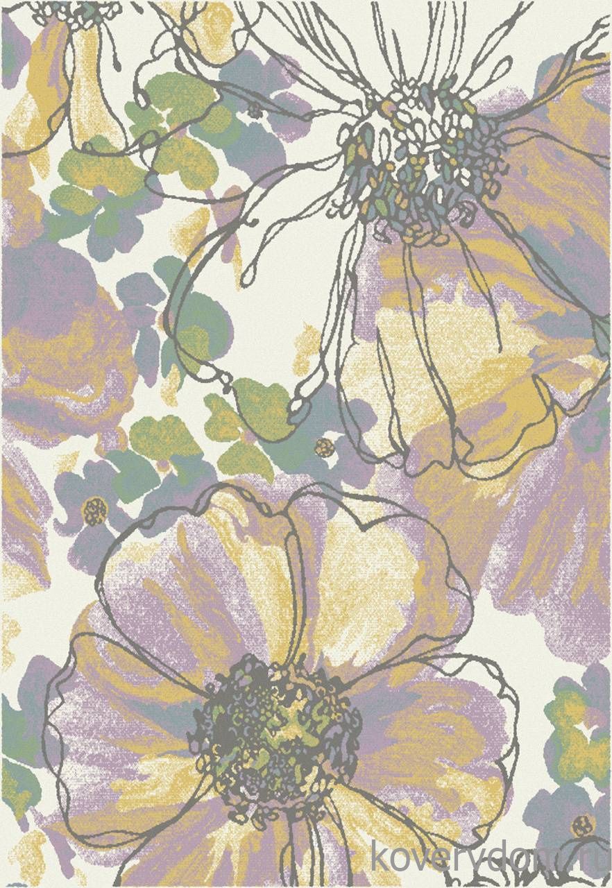 Ковер с цветами IZUMRUD C045 CREAM