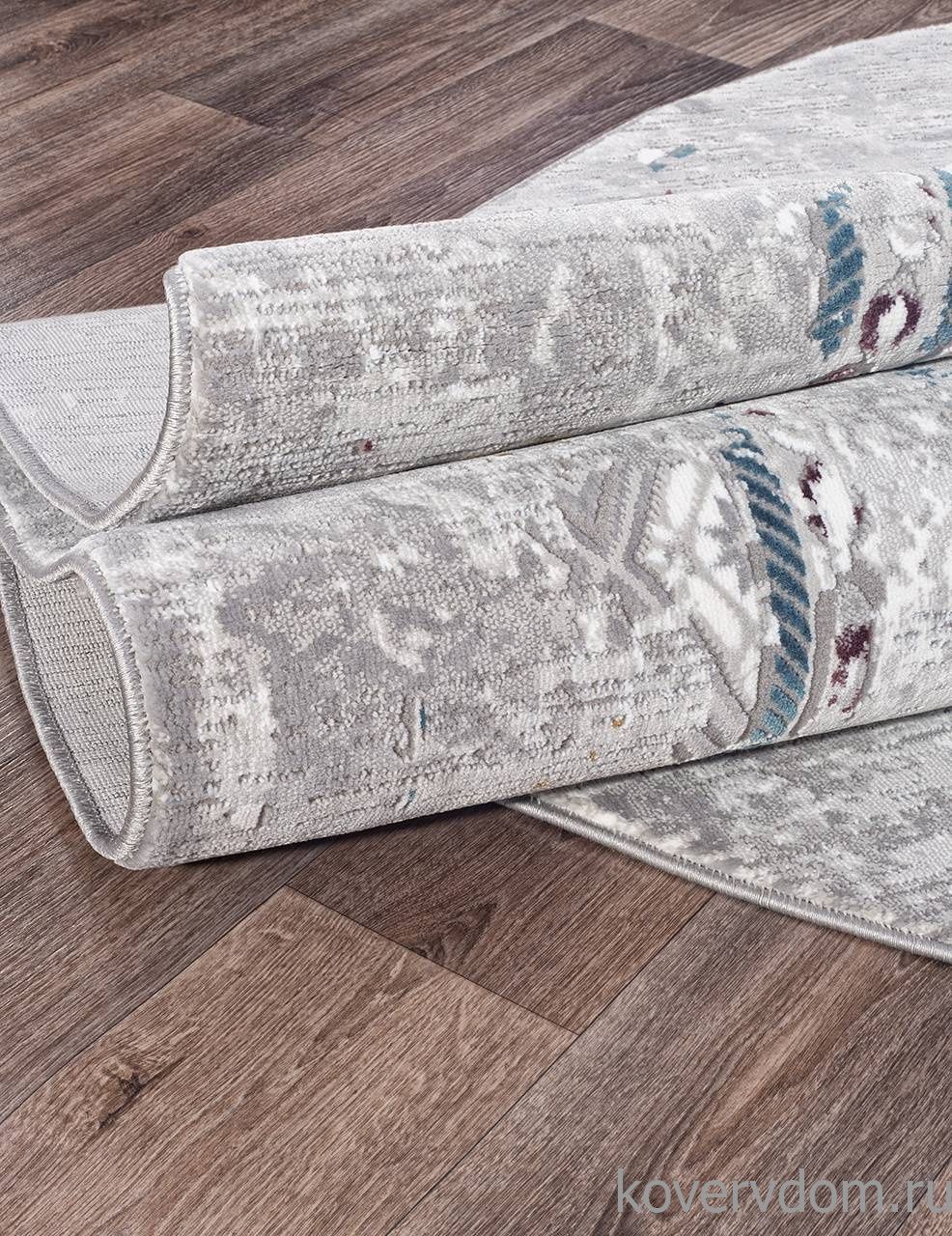 Ковер QUANTUM 03007G GREY / GREY Овал