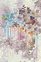 Шерстяной ковер из Монголии Hunnu R Цветы 6A1883 001