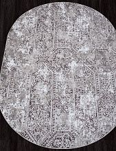 Ковер SILVER-A F390 GRAY Овал