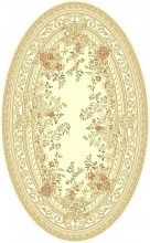 Рельефный ковер из вискозы VENEZIA 5095 192874 ivory ОВАЛ