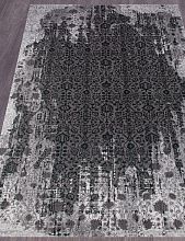 Пушистый ковер ГРАНД 33370 954 СЕРЫЙ / ЗЕЛЕНЫЙ