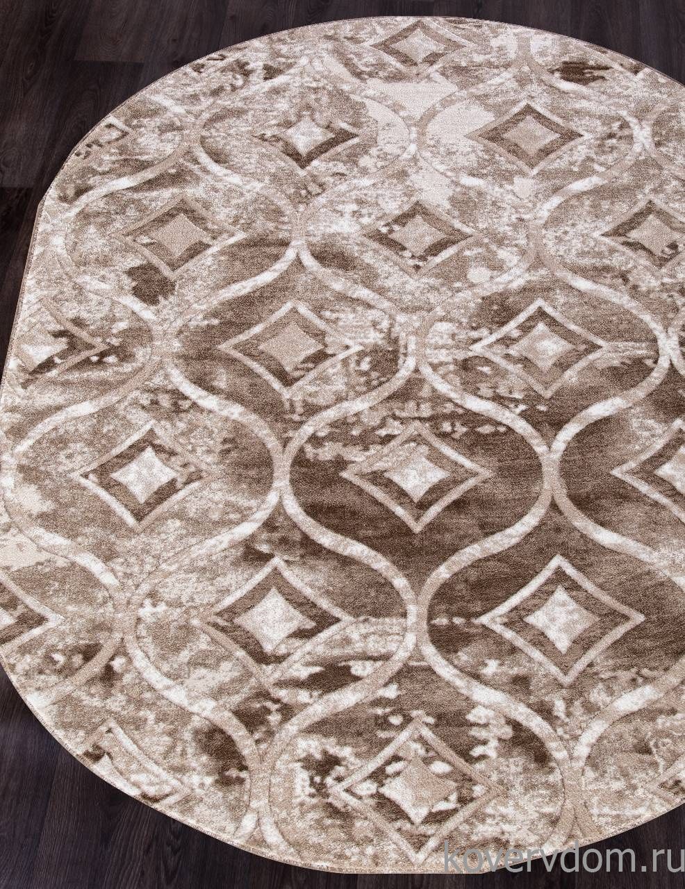 Ковер MARDAN 5023A VIZON COKEN / BROWN Овал Ковер MARDAN 5023A VIZON COKEN / BROWN Овал