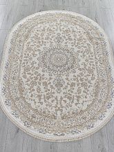 Ковер из Турции MOSSO 27239A CREAM / NAVY Овал