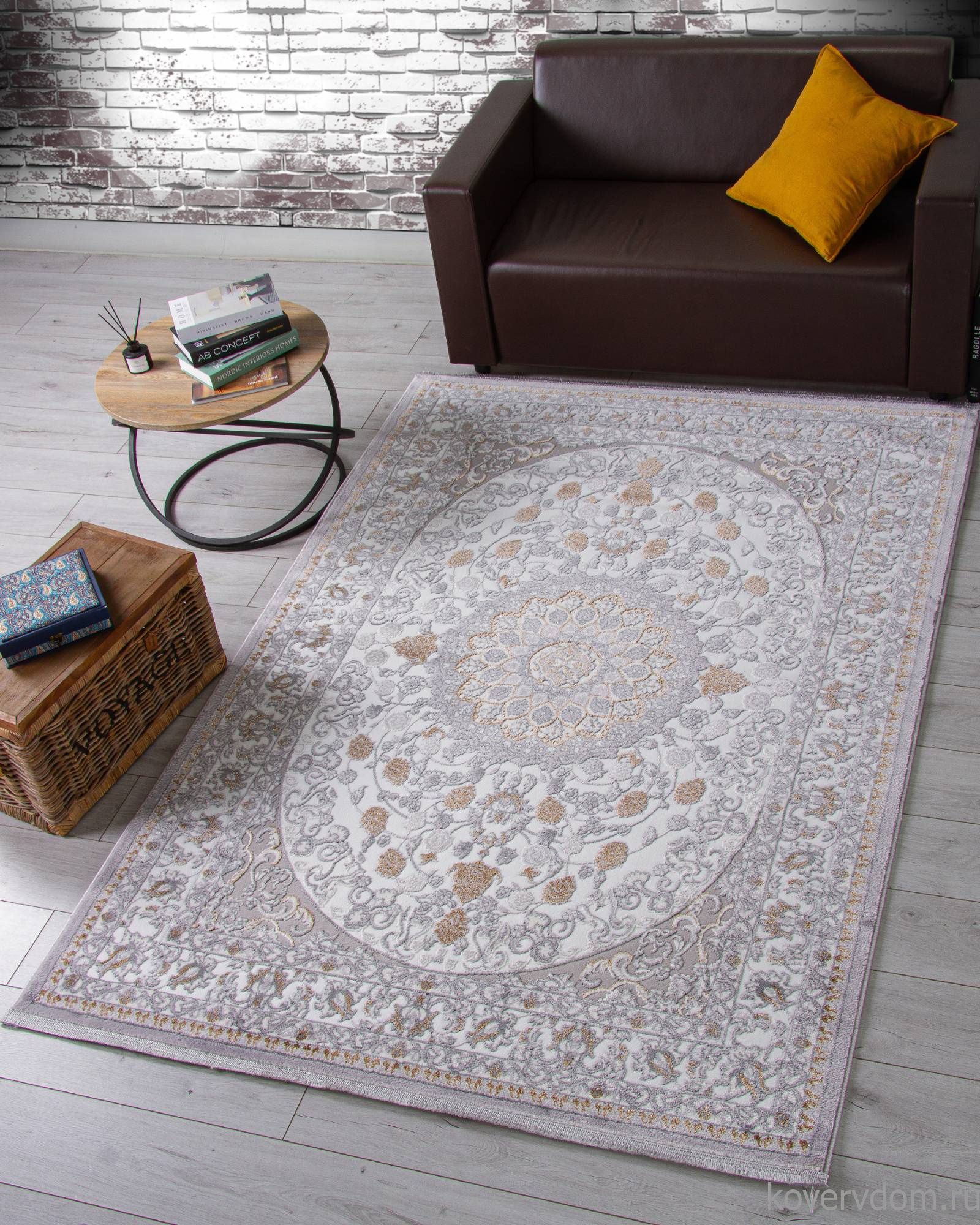 Ковер HALIF F611 GRAY-GREEN