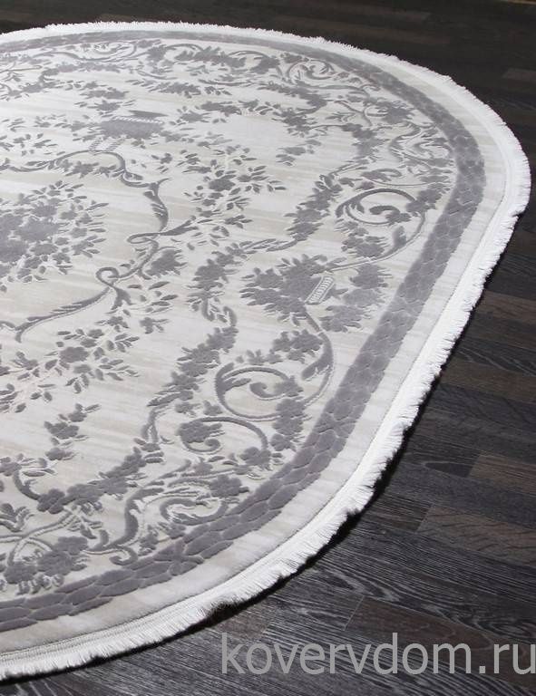 Ковер TRUVA 08330G GREY / GREY Овал Ковер TRUVA 08330G GREY / GREY Овал